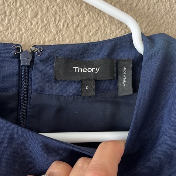 Theory Navy Blue Sheath Dress - Picture 4 of 10